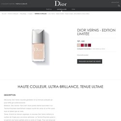 Dior Vernis - Edition limitée de Dior sur le site Dior Beauté