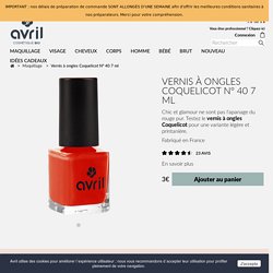 Vernis à ongles rouge orangé naturel