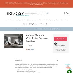 Veronica Black And White Italian Bedroom Furniture