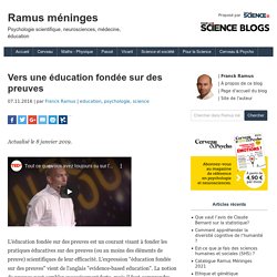 Vers une éducation fondée sur des preuves - Ramus méningesRamus méninges