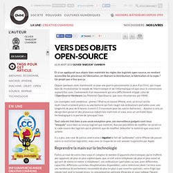 Vers des objets open-source » Article » OWNI, Digital Journalism