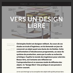 Vers un design libre -