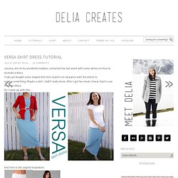 delia creates: Versa Skirt Dress tutorial