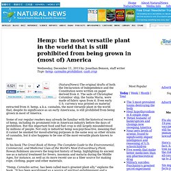 Hemp: the most versatile plant in the world that is still prohibited from being grown in (most of) America