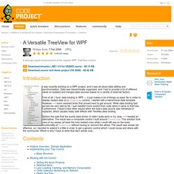 A Versatile TreeView for WPF