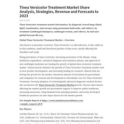 Tinea Versicolor Treatment Market Share Analysis, Strategies, Revenue and Forecasts to 2023 – Telegraph