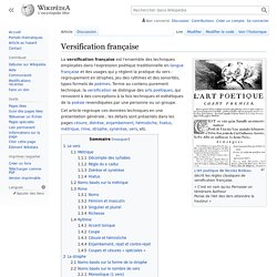 Versification française