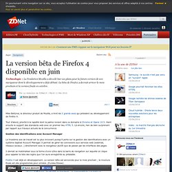 Firefox 4beta disponible en juin