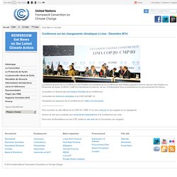 Version française du site internet de la CCNUCC