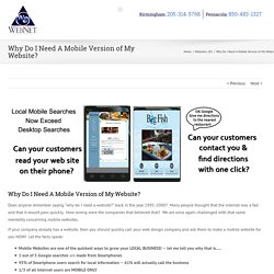 Here We Discribe, Why Do You Need A Mobile Version Website?
