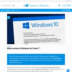 What version of Windows do i have?
