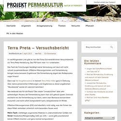 Terra Preta - Versuchsbericht » Projekt - Permakultur