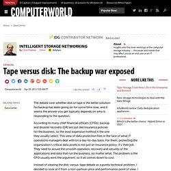 Tape versus disk: The backup war exposed