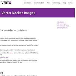 Vert.x Docker Images - Vert.x