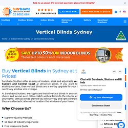 Vertical Blinds in Sydney