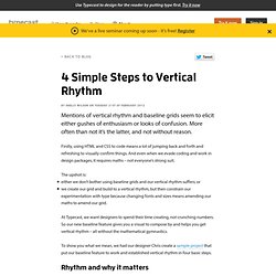 4 Simple Steps to Vertical Rhythm