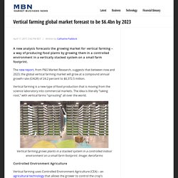Vertical farming global market forecast to be $6.4bn by 2023 - Market Business News