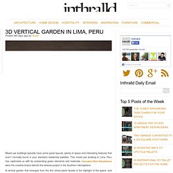 3D Vertical Garden in Lima, Peru