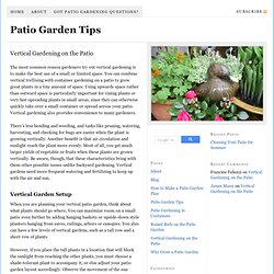Vertical Gardening on the Patio