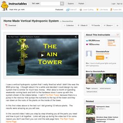 Home Made Vertical Hydroponic System - All