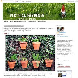 Vertical Gardener: Hang-A-Pots