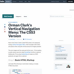 Orman Clark’s Vertical Navigation Menu: The CSS3 Version