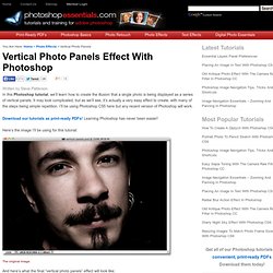 Vertical Photo Panels Effect