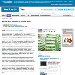 Vertical farms sprouting all over the world - tech - 16 January 2014