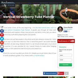 How to Make Vertical Strawberry Tube Planter