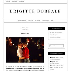 BRIGITTEBOREALE.COM 05/19 - Pronom