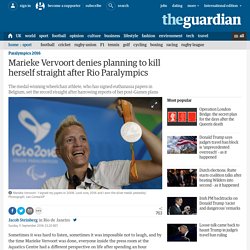 Marieke Vervoort denies planning to kill herself straight after Rio Paralympics