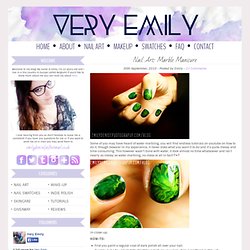 Very Emily » Nail Art: Marble Manicure