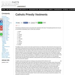 Vestments of Catholic Priests and Bishops