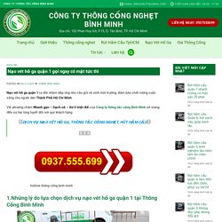 Nạo Vét Hố Ga Quận 1 Gọi Ngay Có Mặt Tức Thì Trong 30 Phút