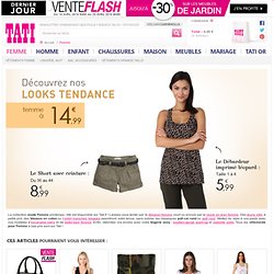 Soldes Vêtement Femme pas cher, grande taille, lingerie, chaussures