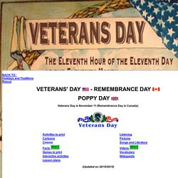 Veterans'Day - Remembrance Day