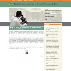 Ecole Inter Etats des Sciences et Médecine Vétérinaires de Dakar (EISMV) - Mise en ligne de vetosocial, le réseau social vétérinaire africain