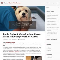 Paula Bullock Veterinarian Showcases Advocacy Work of AVMA