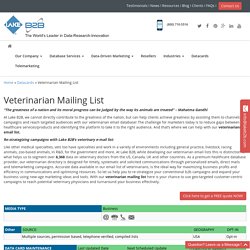 Veterinary Mailing Addresses