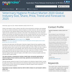 Veterinary Hygiene Product Market 2020 Global Industry Size, Share, Price, Trend and Forecast to 2025