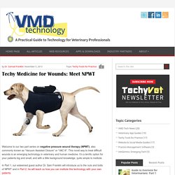 The Veterinary Guide to Negative Pressure Wound Therapy (Part 1) - VMD Technology