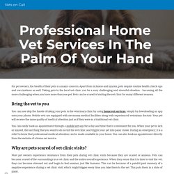 Professional Home Vet Services In The Palm Of Your Hand