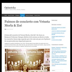 Vetusta Morla en concierto, Valencia 2014.