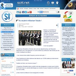 Ils veulent militariser l'école ! -- Enfant de la Société