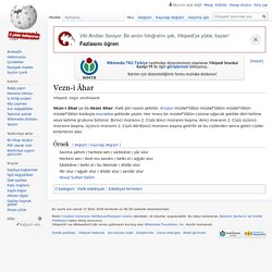 Vezn-i Âhar - Vikipedi