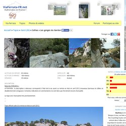 Les gorges du Gardon / Collias (Dép. 30 Gard) [ViaFerrata-FR.net]