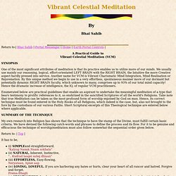Vibrant Celestial Meditation