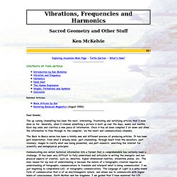 Vibrations, Frequencies, Harmonics