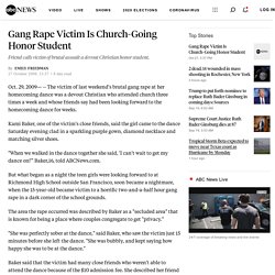 Gang Rape Victim Is Church-Going Honor Student