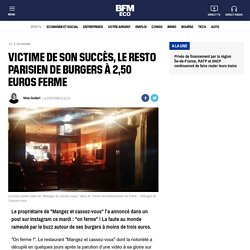 Victime de son succès, le resto parisien de burgers à 2,50 euros ferme